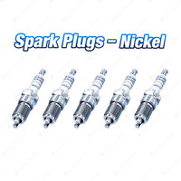 5 x Bosch Nickel Spark Plugs for Audi 200 Turbo 43 C2 5Cyl 2.2L 10/1979-09/1982