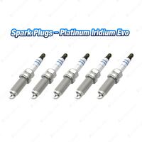 5 x Bosch Platinum Iridium Evo Spark Plugs for Audi A3 8VS 8VM 8VA 8VF Q3 F3B TT