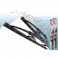 Bosch Front Pair Wiper Blades for Nissan Skyline Coupe V35 1/2003-9/2007