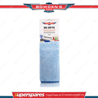 1 x Bowden's Own Big Softie Blue Piping Microfibre Cleaning Cloth - Long Lasting