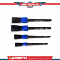 1 x Bowden's Own The Foursome Detailing Brush Set - Quality Plastic Construction