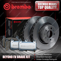 Front Brembo Beyond EV Disc Brake Rotor Pad Kit for Tesla Model 3 5YJ3 01/17-On