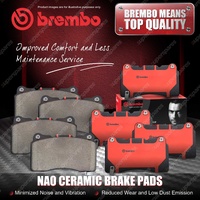 8Pcs Brembo Front & Rear NAO Ceramic Brake Pads for Nissan Skyline V36 370GT