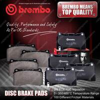 8Pcs Brembo F+R Disc Brake Pads for Porsche 718 Boxster Cayman 981 982 2.0 2.7