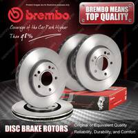 4x Brembo Front+Rear Brake Rotors for Fiat 124 1200 1400 1500 1600 1800 2000