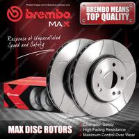 2x Rear Brembo Slotted Disc Brake Rotors for Audi A3 8P1 8P7 8PA PR 1KD 1KQ