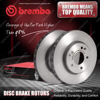 2x Front Brembo Brake Rotors for BMW 5 Ser E34 520 524 525 530 7 E32 730 Vented