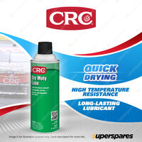 1 x CRC Dry Moly Lube 312g Surface Lubricant with Fast Drying Film