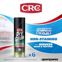 6 x CRC Dry Glide with P.T.F.E Lubricat 150g Dry Film Lubricating Treatment