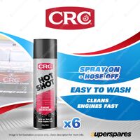 6 x CRC Hot Shot Degreaser 500g/700ml Aerosol Engine Equipment Grease