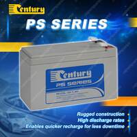 Century PS Series Battery - 12 Volts 7.4Ah Warranty 12M T2 Terminal