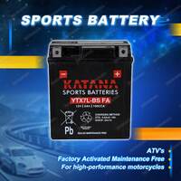 Katana Sports Battery - 12V 100CCA 6Ah for Honda Various Models Motorcycle