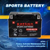 Katana Sports Battery - 135CCA 8Ah for Aprilia Habana Custome 125cc Motorcycle