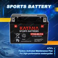 Katana Sports Battery - 12V 135CCA 8Ah for Kawasaki Various Models Motorcycle