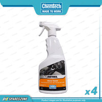 4 x Chemtech Detail Interior Cleaner Trigger Pack 500ML Fresh Vanilla Fragrance