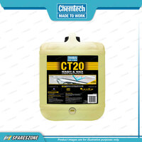 Chemtech Wash N Wax 20 Litre Exterior Cleaner Ultimate Shine & Protection