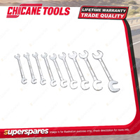 9 Pcs of Chicane Metric Ignition Spanner Set - Chrome Plated Alloy Steel