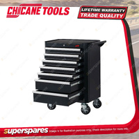 Chicane 27" 7 Drawer Mobile Tool Trolley - Size 679x460x819mm Heavy Duty Steel