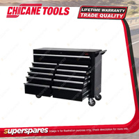 Chicane 50" 11 Drawer Mobile Trolley - Anodized Alum Trim 3045 Self-Locking BBS