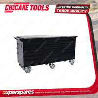 Chicane 72" 17 Drawer Mobile Trolley - Anodized Alum Trim 3045 Self-Locking BBS