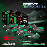 DBA Front + Rear Street Performance Brake Pads for Dodge Avenger JS Caliber