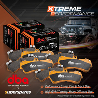 DBA Front + Rear Xtreme Performance Brake Pads for Kia Stinger CK 3.3L 2017-2023