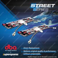 2x DBA Rear Street Series Brake Hoses for Subaru Forester SH SHH SHN SH9 SHM S12