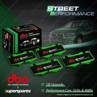 DBA Rear Street Performance Disc Brake Pads for Toyota Highlander Kluger