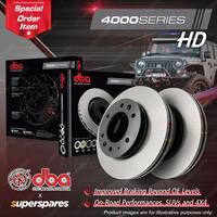 DBA Front 4000 Heavy Duty Disc Brake Rotors for Audi A3 S3 8P 2.0L Turbo 1ZK