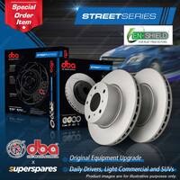 DBA EnShield Street Series Rear Disc Brake Rotors for BMW X5 E53 3.0L 4.4L