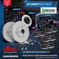 DBA Street Front Disc Brake Rotors Pads Hoses for Subaru Liberty BL B13 BLE