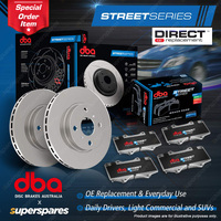 DBA Street Front Disc Brake Rotors Pads for Ford Mustang BOSS 302 GT 5.0L 355mm