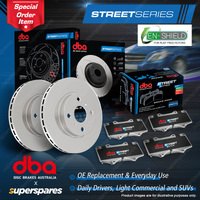 DBA Street Front Disc Brake Rotors Pads for Subaru Liberty BL BP B13 2.5L 316mm