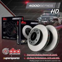 2x DBA Rear 4000 Heavy Duty Disc Brake Rotors for Honda NSX NA NA1 NA2 3.0 3.2