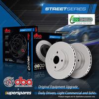 2x DBA Front Street EN Brake Rotors for Smart Cabrio City-Coupe Fortwo 450 451