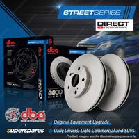 2x DBA Rear Street Series Disc Brake Rotors for Peugeot 406 407 508 607 RCZ
