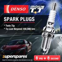 8 Pre + 8 Second Denso Iridium TT Spark Plugs for Alfa Romeo 147 GTV Spider AR