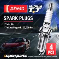 4x Denso Iridium TT Spark Plugs for Nissan Cube NX NXR Primera Pulsar N14 Serena