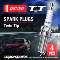 4 x Denso Twin Tip Spark Plugs for Daihatsu Pyzar GX G3 Sirion Terios YRV M201