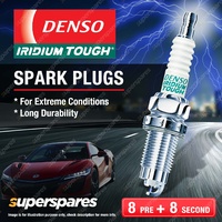 8 Pre + 8 Second Denso Iridium Tough Spark Plugs for Alfa Romeo 147 GTV Spider