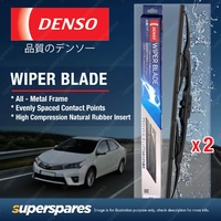 Pair Front Denso Conventional Wiper Blades for Toyota Liteace KM20 1979-1986