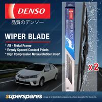 Pair Front Denso Wiper Blades for Lexus IS 300h AVE30 200t ASE30 350 GSE31