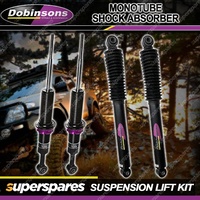 F + R Dobinsons Internal Monotube Adjustable Shocks for Holden Colorado RG 12-on