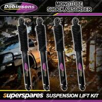 F + R Dobinsons 75mm Lift Monotube Shocks for Toyota Landcruiser 80 105 Series