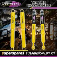 Front + Rear Dobinsons Twin Tube Gas Shock Absorbers for Ford Ranger RA PU 22-On