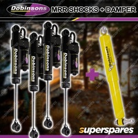 Dobinsons Monotube Shocks + Steering Damper for Nissan Patrol Y61 GU Coil Rear