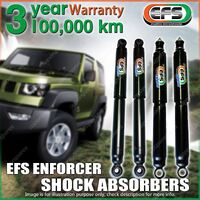 4x 30mm Lift EFS Enforcer Shock Absorbers for Mitsubishi Challenger Leaf Rear
