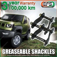 Rear EFS Greaseable Leaf Springs Swing Shackles for Holden Colorado RG 12-ON