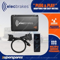 Elecbrakes Electric Brake Controller + Adaptor + Remote Bundle A7-12 Socket