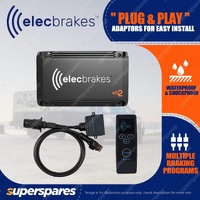 Elecbrakes Electric Brake Controller + Adaptor + Remote Bundle A7SR-7 Socket